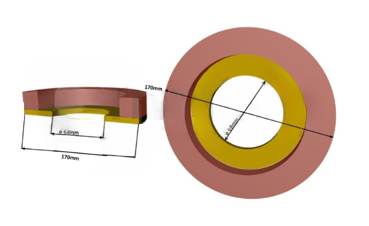 PN.14.19.304-Benteler 170mm_cleanup Cup Wheel Ø170x40x68+3F 10S60 - Image 1